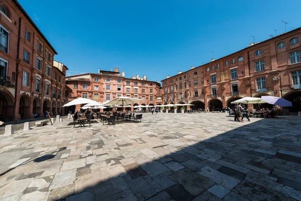 Montauban France June 2015 Place Nationale Square Montauban Tarn Garonne — Stok fotoğraf