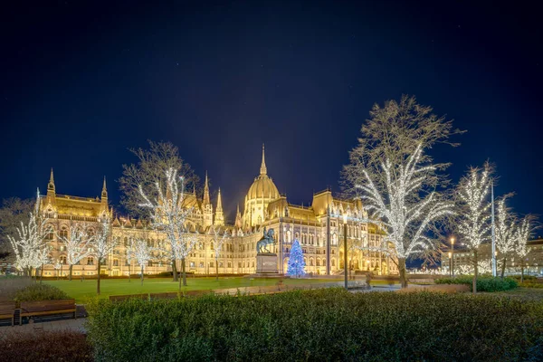 Edificio Del Parlamento Húngaro Orszaghaz Hito Notable Hungría Destino Turístico — Foto de Stock