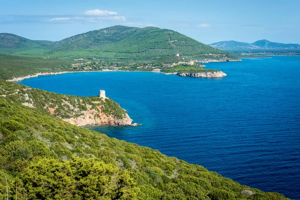 Torre Del Buru Befästningstorn Nära Staden Alghero Provinsen Sassari Sardinien — Stockfoto