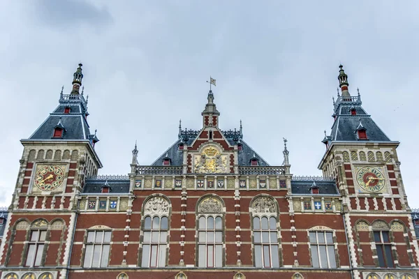 Amsterdam Centraal Gare Centrale Amsterdam Pays Bas — Photo