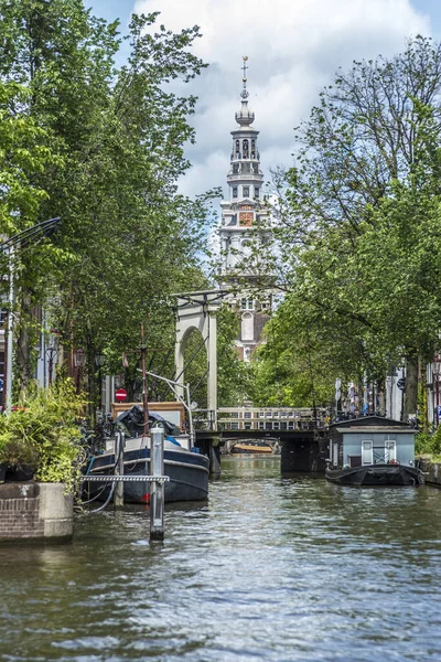 Zuiderkerk Kościół Południowy Xvii Wieczny Kościół Protestancki Nieuwmarkt Amsterdamie Holandia — Zdjęcie stockowe