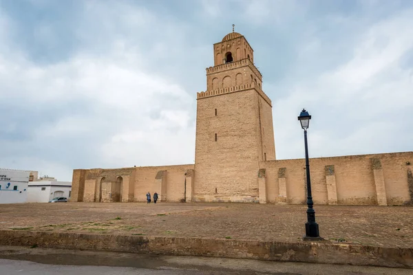 Kairouan Marca 2017 Wielki Meczet Znany Również Jako Meczet Ukba — Zdjęcie stockowe