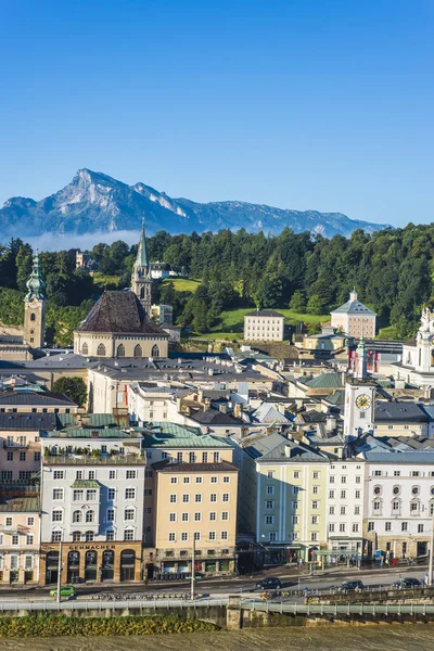 Salzburg Austria 2014 Salzburg Aus Der Perspektive Des Kapuzinerbergs Austria — Stockfoto