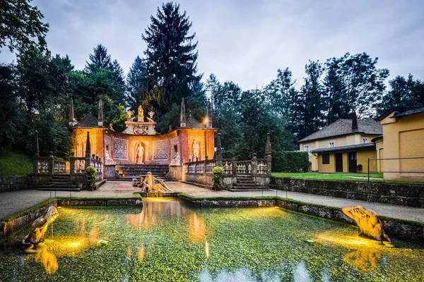 Hellbrunn Palace Una Villa Barroca Temprana Tamaño Palaciego Cerca Morzg —  Fotos de Stock