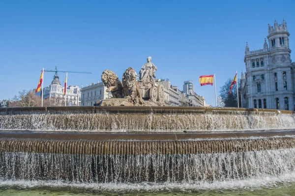 Fontänen Cibeles Uppkallad Efter Cybele Eller Ceres Romerska Gudinnan Fertilitet — Stockfoto