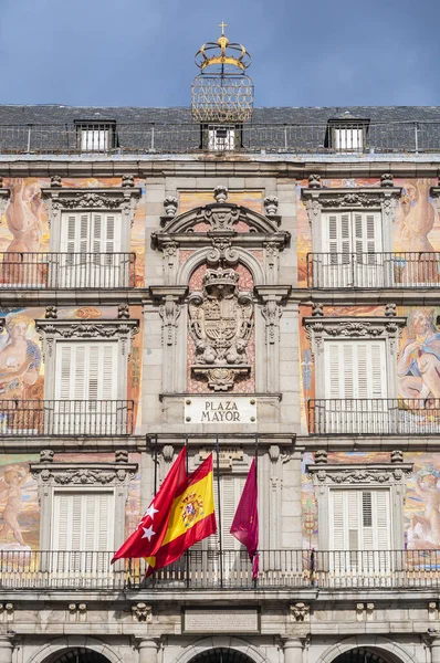 Plaza Mayor Byggdes Perioden Habsburg Och Det Centrala Torget Staden — Stockfoto