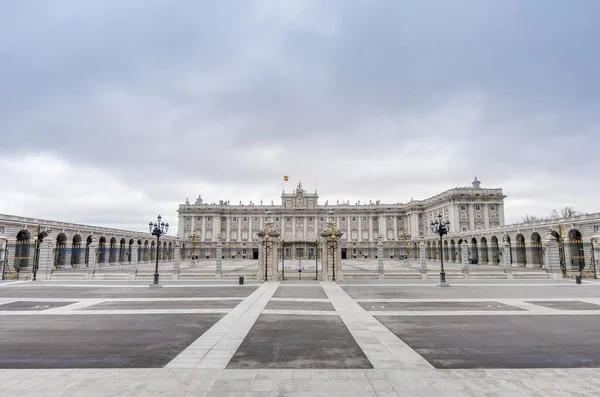 皇家马德里王宫 Palacio 在西班牙城市 马德里 西班牙王室官邸 — 图库照片