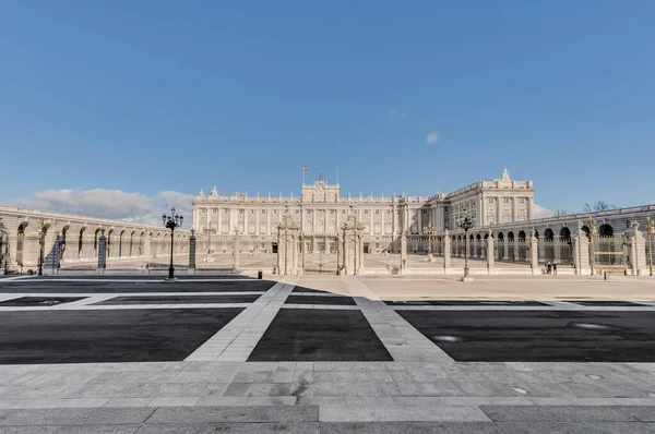 Palácio Real Madrid Palácio Real Madrid Residência Oficial Família Real — Fotografia de Stock