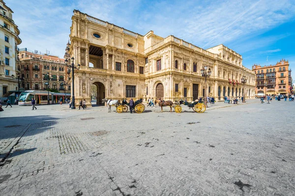 Seville Mart 2017 Arabası Spanya Nın Endülüs Kentindeki Seville Şehrini — Stok fotoğraf