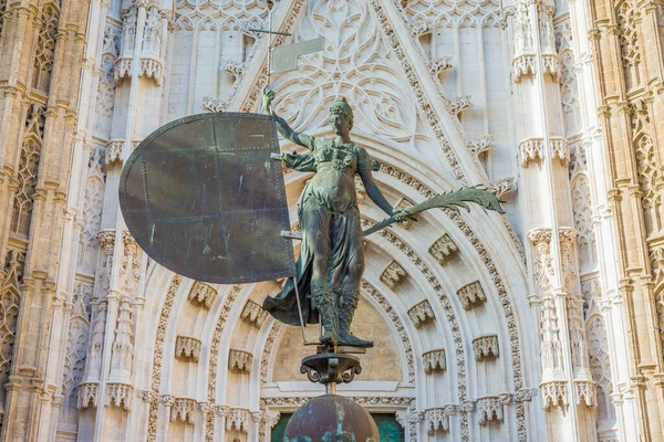 Die Kathedrale Santa Maria Sede Sevilla Ist Die Größte Christlich — Stockfoto