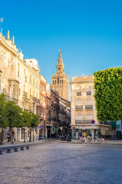 Seville Ιουλίου 2017 Giralda Είναι Όνομα Που Δόθηκε Στο Καμπαναριό — Φωτογραφία Αρχείου