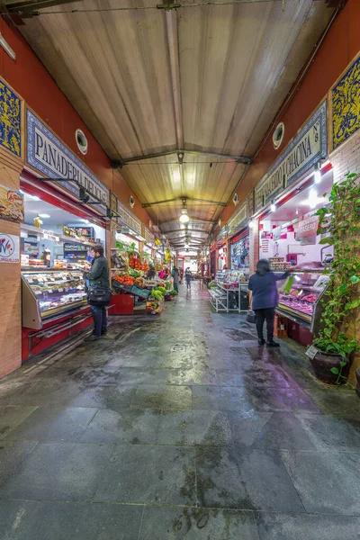 Seville March 2017 Triana Market Located Emblematic Plaza Del Altozano — Stock Photo, Image