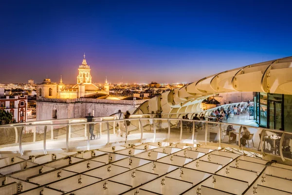 Seville Marzo 2017 Metropol Parasol Oficialmente Llamado Setas Sevilla Una —  Fotos de Stock