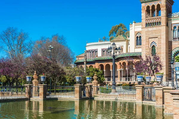 Museu Artes Alfândegas Populares Cidade Sevilha Espanha Está Localizado Parque — Fotografia de Stock