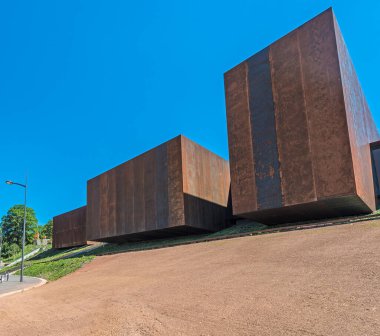 Rodez 'deki Soulages Müzesi, Midi Pirenes Aveyron Bölümü, Fransa