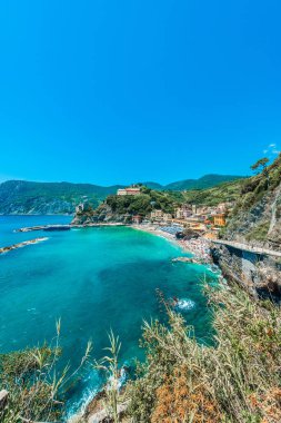 Monterosso, bu - 26 Haziran 2016: Monterosso Köyü Cinque Terre Ligurya Bölgesi, Kuzey İtalya içinde.