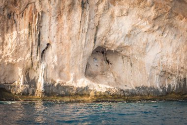 Grotta di Nettuno mağarası Sassari Eyaleti, Sardunya, İtalya 'da Alguero şehri yakınlarında..