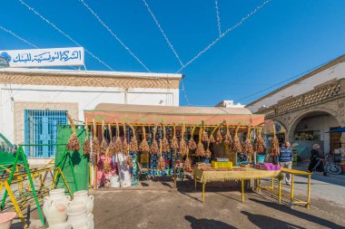 Tozeur, Tn - 18 Mart 2017: Medine çeyrek Tozeur, Tunus