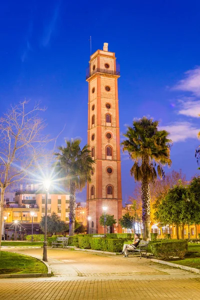 Seville Marzo 2017 Torre Los Perdigones Formó Parte Antigua Fábrica —  Fotos de Stock