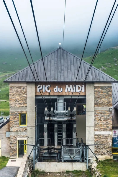 Канатная Дорога Pic Midi Bigorre Hautes Pyrenees France — стоковое фото