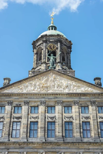 Královský Palác Koninklijk Paleis Amsterdamu Nebo Paleis Dam Amsterdamu Jeden — Stock fotografie