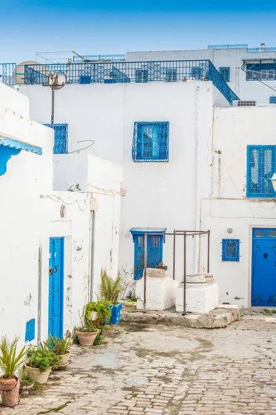 Sidi Bou Said Είναι Πόλη Της Βόρειας Τυνησίας Βρίσκεται Περίπου — Φωτογραφία Αρχείου