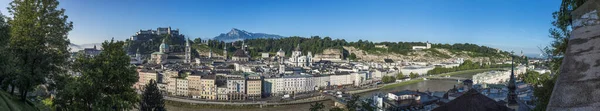 Salzburg Áustria Agosto 2014 Vista Geral Salzburgo Vista Ponto Vista — Fotografia de Stock