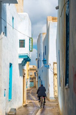 Kayravan, Tn - 16 Şubat 2017: Kairouan Endülüs yaklaşık 670 Tunus tarafından kurulan bir Unesco Dünya Mirası sit alanı olan.