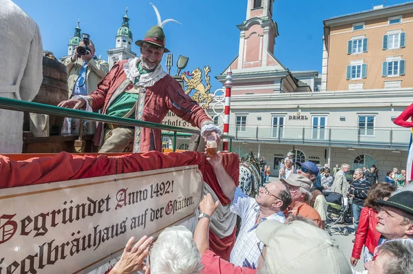 Salzburg Rakousko Května Salzburger Dult Festzug Přehlídce Oslava Květen 2012 — Stock fotografie