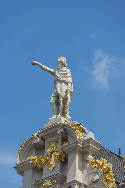 Opulentas Salas Gremios Rodean Grand Place Grote Markt Plaza Central — Foto de Stock