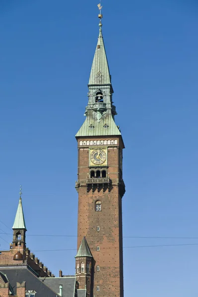 Rathausgebäude Kopenhagen Dänemark — Stockfoto