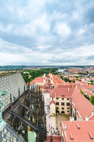 Praha Května 2015 Komplex Pražského Hradu Největší Starobylý Hrad Světě — Stock fotografie