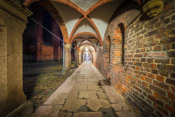 Chiesa Santa Maria Passaggio Cortile Luebeck Schleswig Holstein Germania Settentrionale — Foto Stock