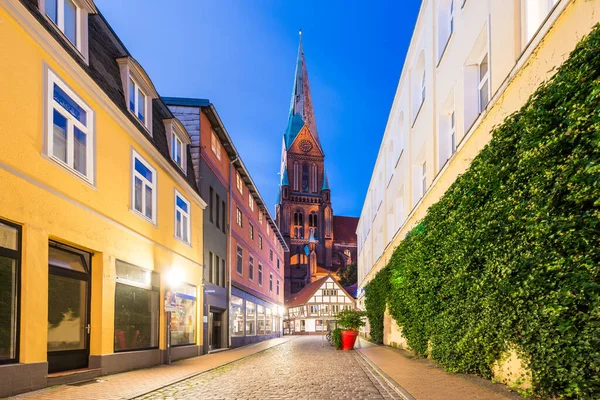 Schwerin September 2017 Schwerin Katedralen Schweriner Dom Lika Gammal Som — Stockfoto