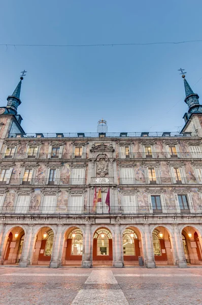 Plaza Mayor Χτίστηκε Κατά Την Περίοδο Των Αψβούργων Και Είναι — Φωτογραφία Αρχείου