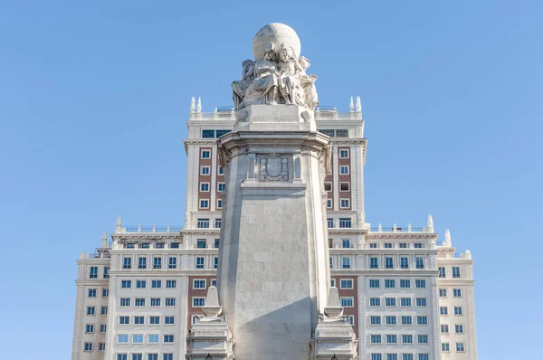 Espagne Square Destination Touristique Populaire Extrémité Ouest Avenue Gran Dispose — Photo