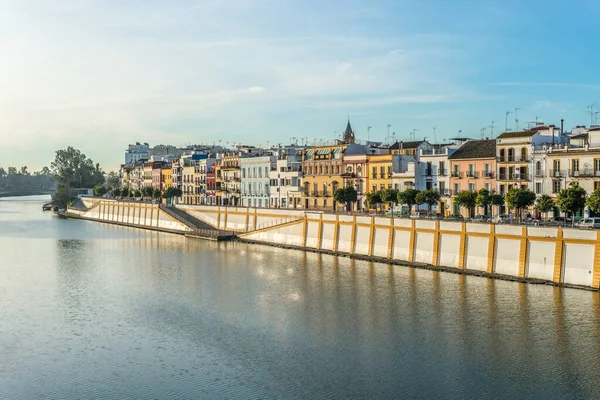 Seville March 2017 Betis Street Seville Located Banks River Guadalquivir — Stock Photo, Image