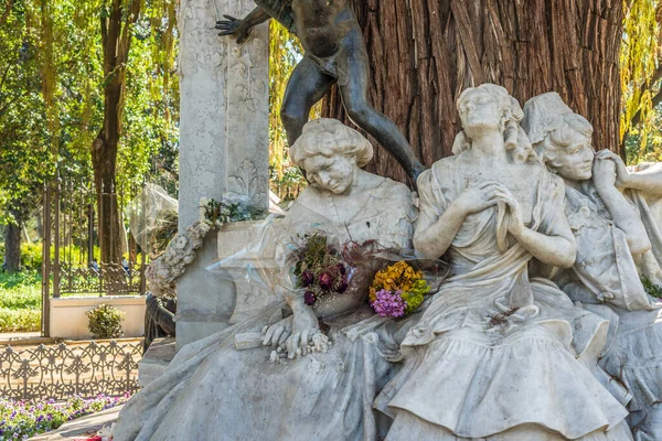 Gazebo Becquer Trova Nel Parco Maria Luisa Siviglia Andalusia Spagna — Foto Stock