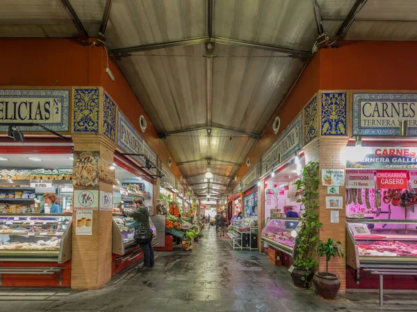 Sevilla Mart 2017 Triana Pazarı Sembolik Plaza Del Altozano Yer — Stok fotoğraf