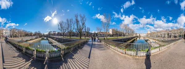 Нарбонн Франция Февраля 2016 Канал Робин Проходящий Через Город Нарбонн — стоковое фото