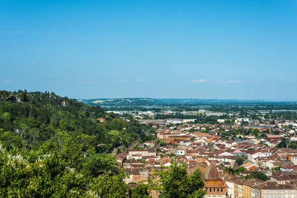 Moissac Seen Lady Calvary Viewpoint Moissac Castelsarrasin Tarn Garonne Midi — Stock Photo, Image