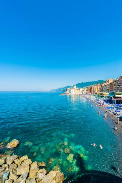 Camogli Junio 2016 Pueblo Camogli Cerca Cinque Terre Región Liguria —  Fotos de Stock