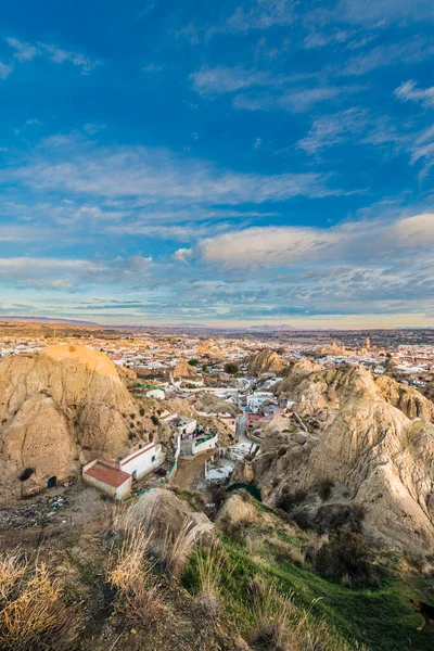 Lever Soleil Depuis Des Points Vue Guadix Grenade Andalousie Espagne — Photo