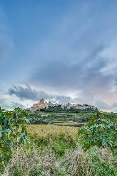 Catedral San Pablo Diseñada Por Arquitecto Lorenzo Gafa Mdina Malta — Foto de Stock