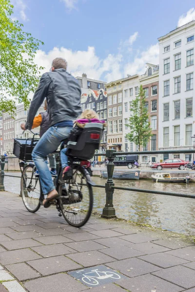 Färgglada Cykel Amsterdam Nederländerna — Stockfoto