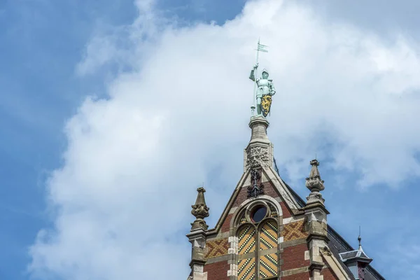 Amsterdam Centraal Głównego Dworca Kolejowego Amsterdamie Holandia — Zdjęcie stockowe