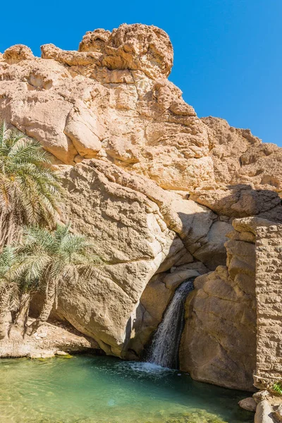 Chebika Ligt Aan Voet Van Bergen Van Djebel Negueb Het — Stockfoto