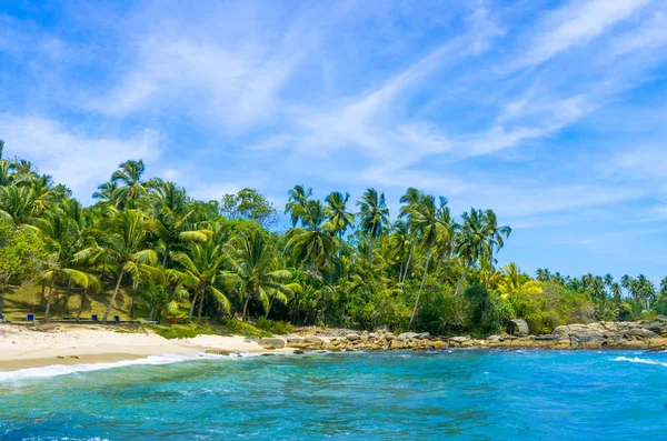 Praia tropical no Sri Lanka , — Fotografia de Stock