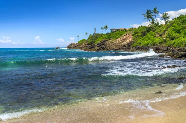 Praia tropical no Sri Lanka — Fotografia de Stock