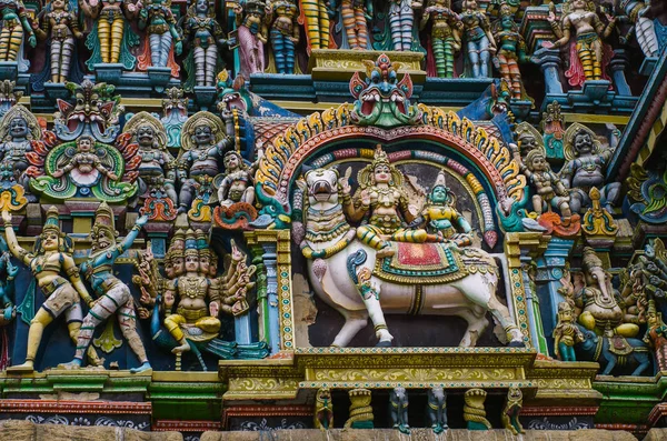 Meenakshi hinduistischer Tempel in madurai, — Stockfoto